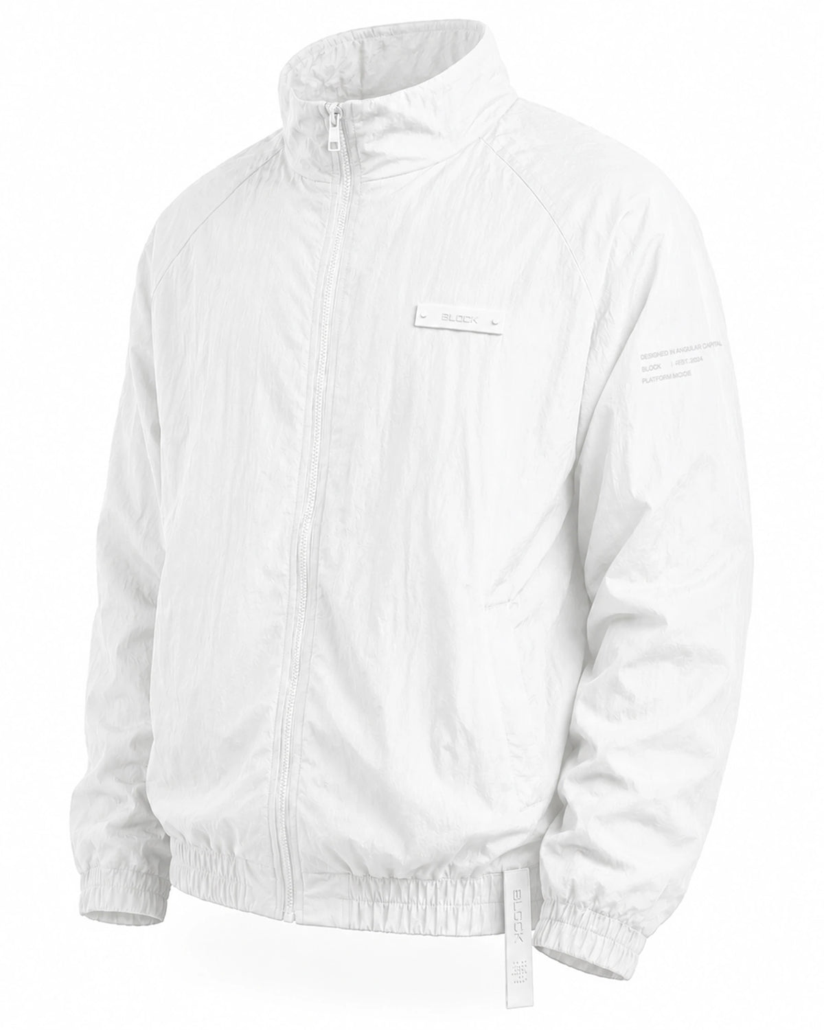 Cream — Track Jacket 01 — tonal cream chest module
