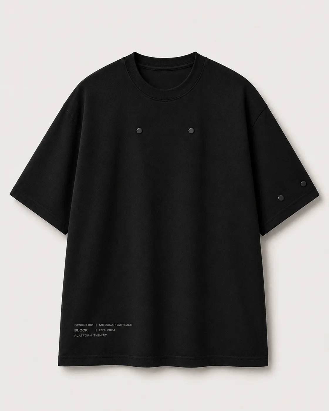 Black — Platform Tee 01 — view 10