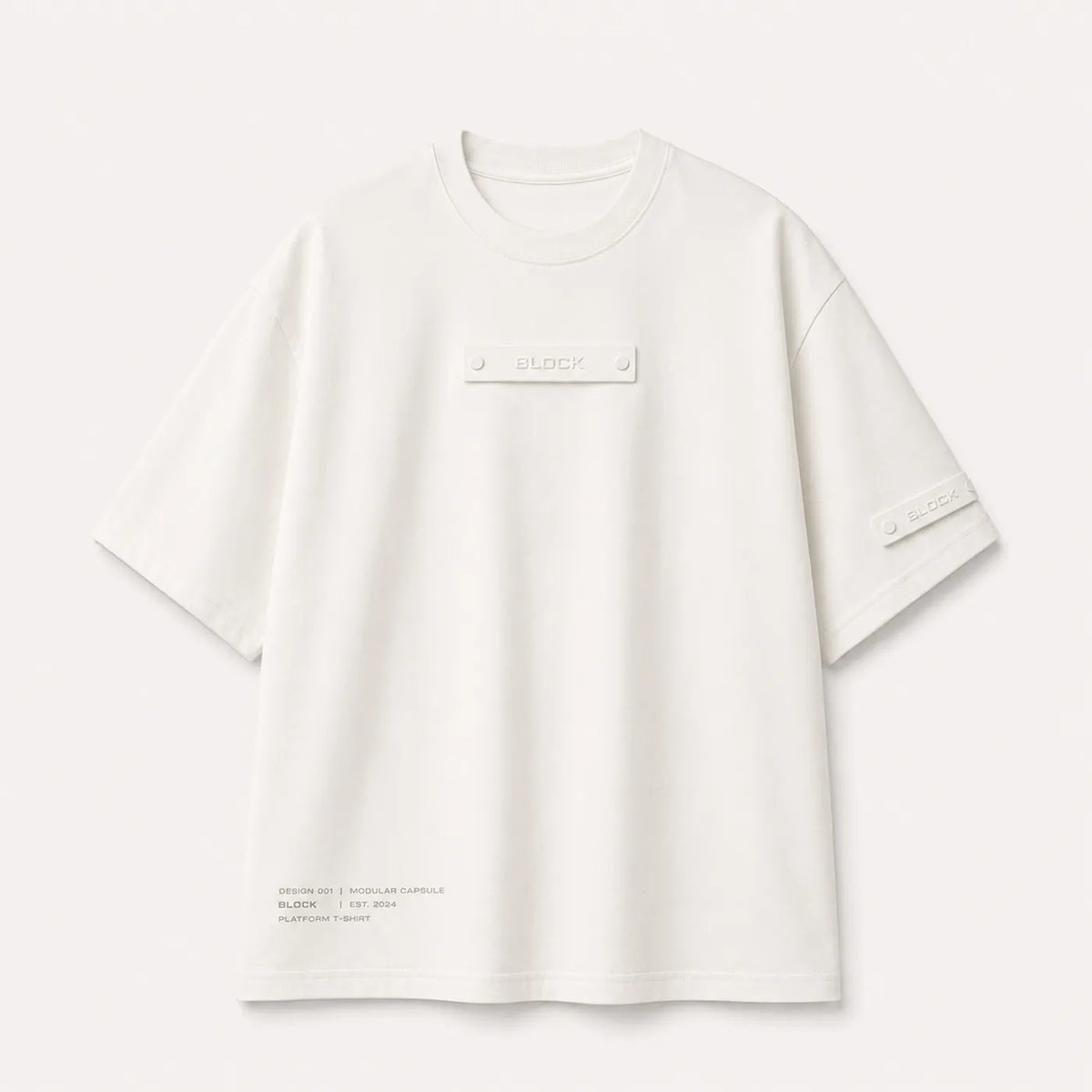 Cream — Platform Tee 01 — view 1