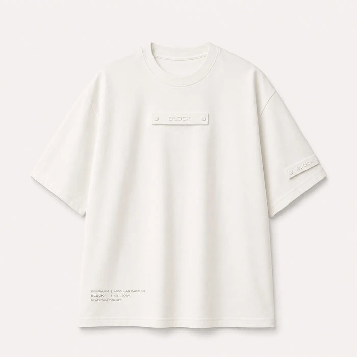 Cream — Platform Tee 01 — view 1
