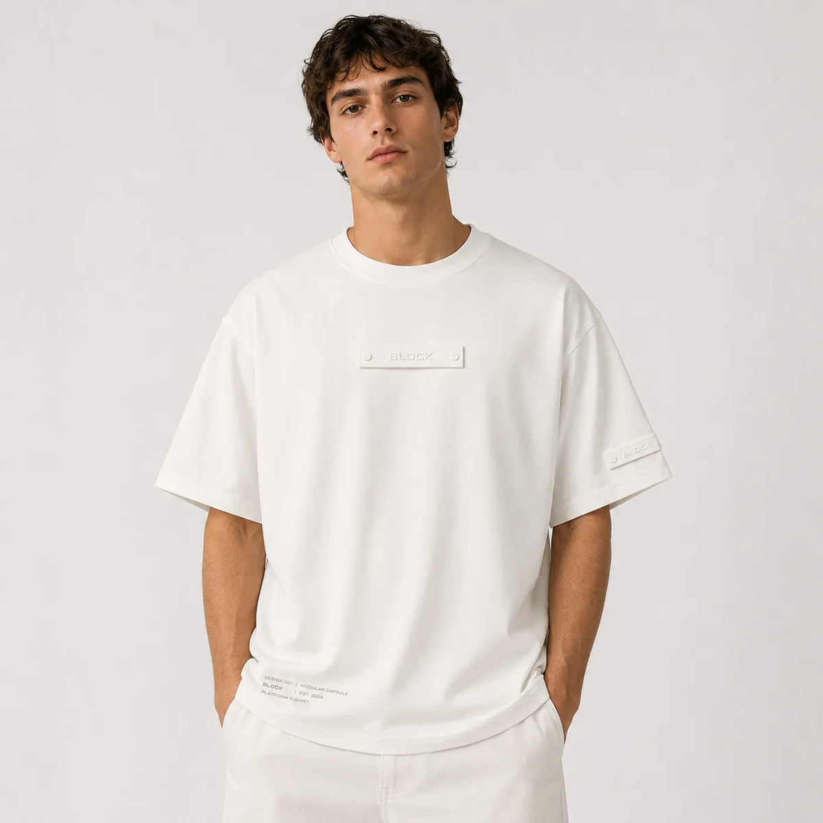 Cream — Platform Tee 01 — view 2