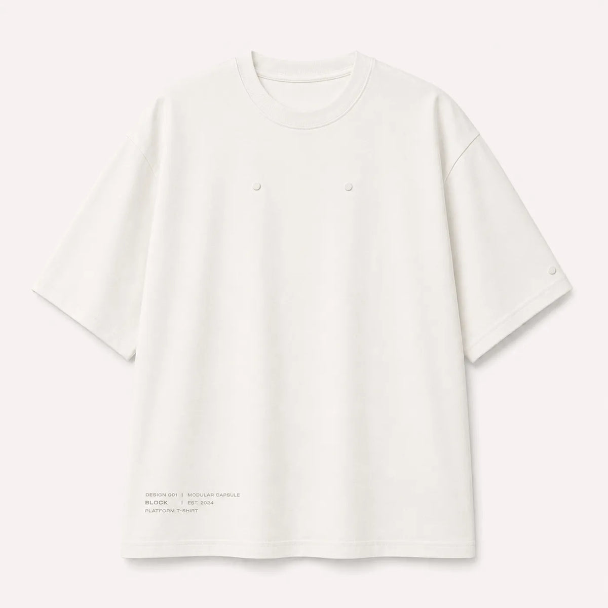 Cream — Platform Tee 01 — view 4