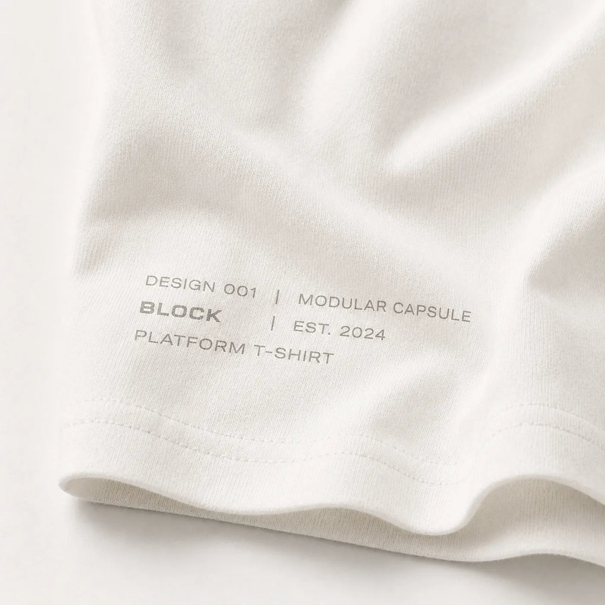 Cream — Platform Tee 01 — view 8