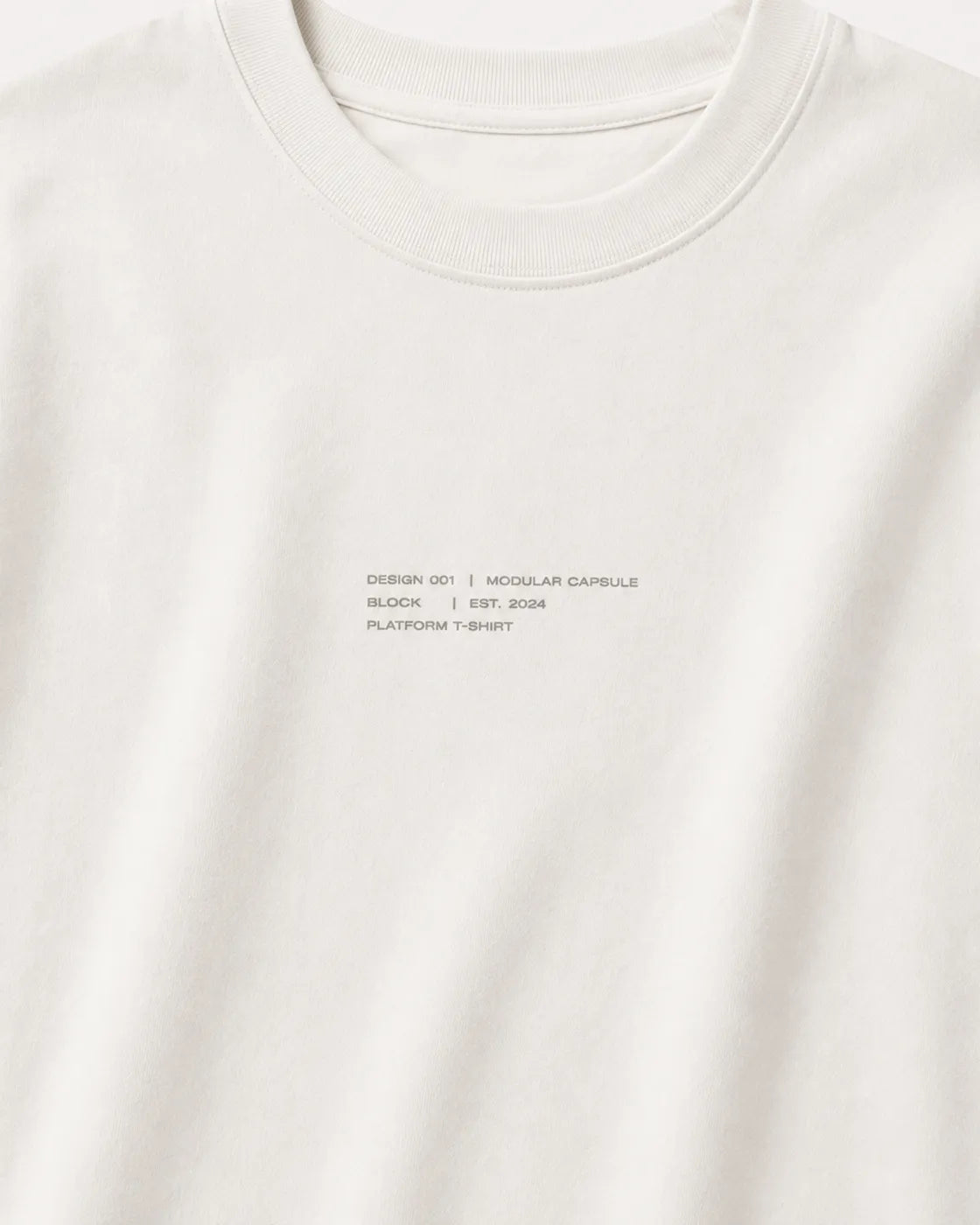 Cream — Platform Tee 02 — Technical — view 4